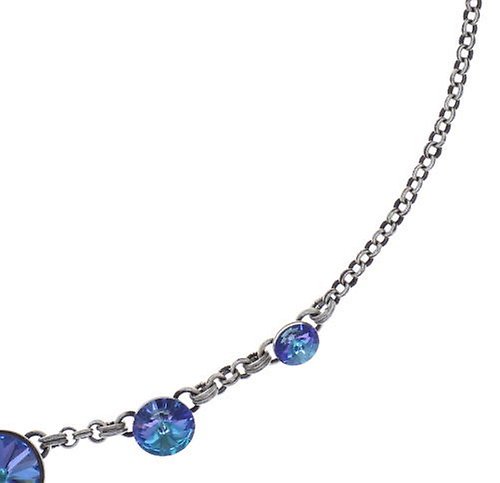 image pour Collier Rivoli Bleu / Vert aquamarine vitrail light 