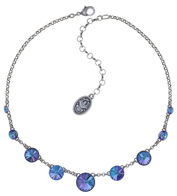 Kép Necklace Rivoli Blue / Green aquamarine vitrail light 