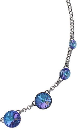 Kép Necklace Rivoli Blue / Green aquamarine vitrail light 