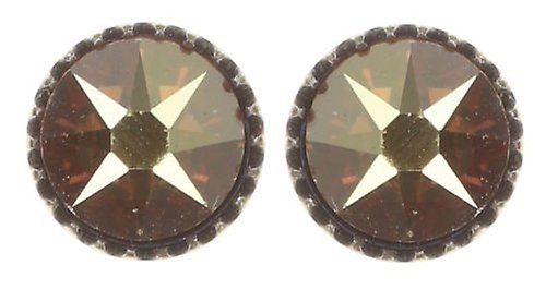 Bild für Ohrstecker flach Black Jack Gelb crystal metallic sunshine SS 20