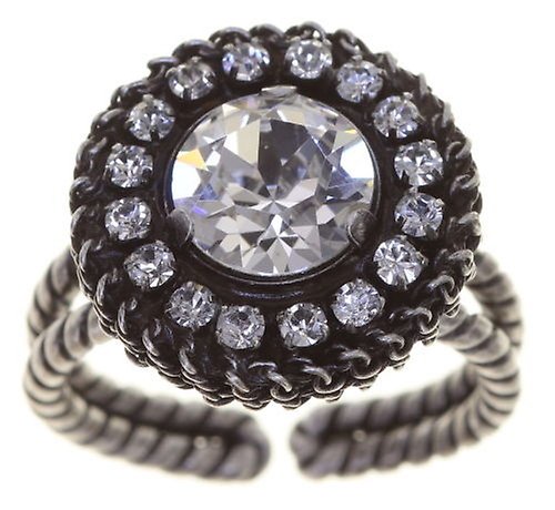 Bild für Ring Rock 'n' Glam weiß Kristall 