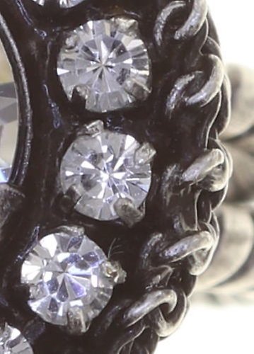 image pour Anneau Rock 'n' Glam white crystal 