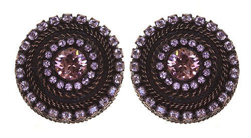 image pour Boucles d'oreilles Clip Rock 'n' Glam Lila light amethyst 