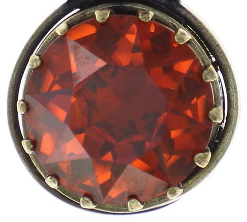 image pour Collier pendant Boho Twist Rouge crystal red magma 