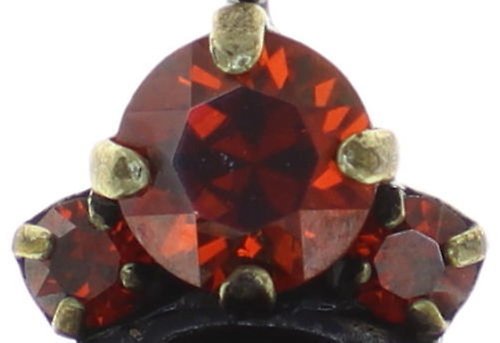 Bild für Halskette mit Anhänger Boho Twist Rot Kristall Rote Magma 