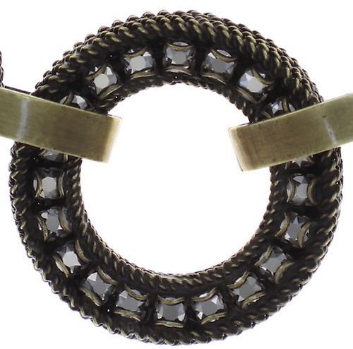 image for Necklace Rock 'n' Glam Grey crystal lt.chrome 