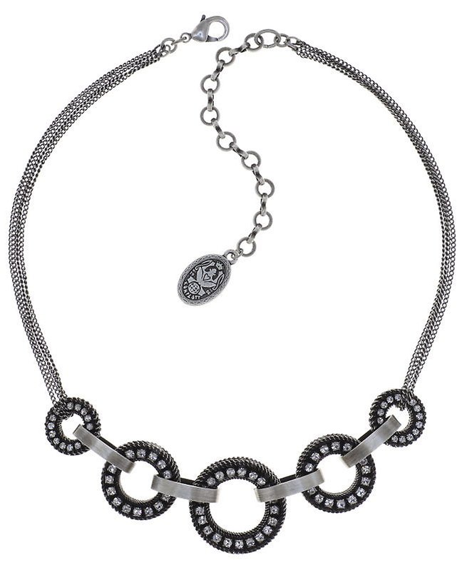 image for Necklace Rock 'n' Glam white crystal 