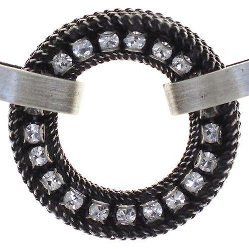 image for Necklace Rock 'n' Glam white crystal 