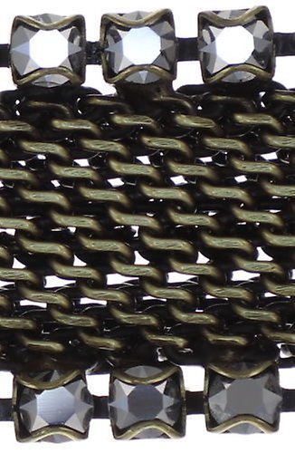 image for Bracelet Rock 'n' Glam Grey crystal lt.chrome 