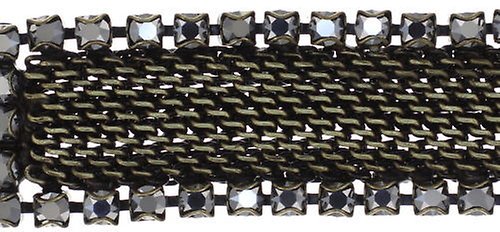 image for Bracelet Rock 'n' Glam Grey crystal lt.chrome 