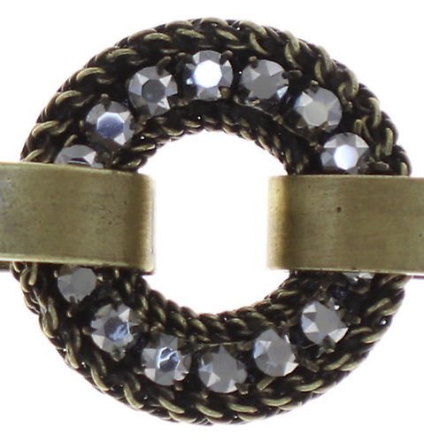 image for Bracelet Rock 'n' Glam Grey crystal lt.chrome 