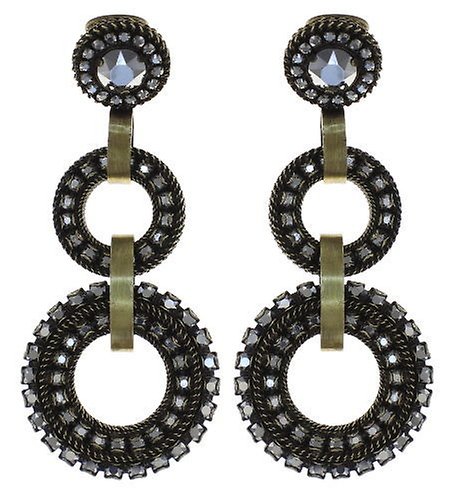 Bild für Ohrring Clip Rock 'n' Glam Grau crystal lt.chrome 