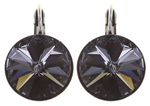 Bild für Ohrringe mit Brisur Rivoli Grau crystal night fall 14mm