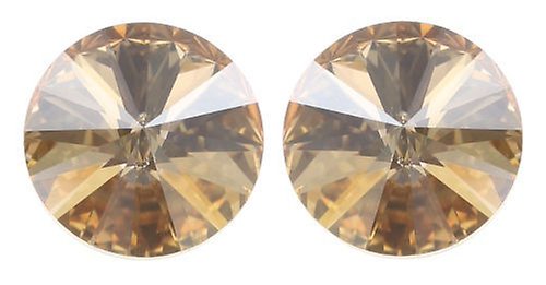 image pour Clou d'oreille Rivoli Beige crystal golden shadow 