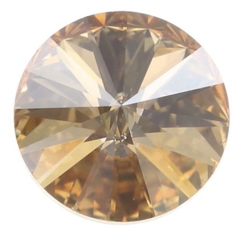 image for Earring Stud Rivoli Beige crystal golden shadow 