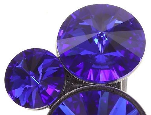 Bild für Ohrringe mit Clip Rivoli Blau majestic blue 