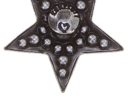 Bild für Ohrstecker baumelnd Dancing Star Weiß  Größe M