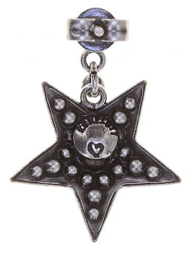 Kép Earring stud dangling Dancing Star White  size M