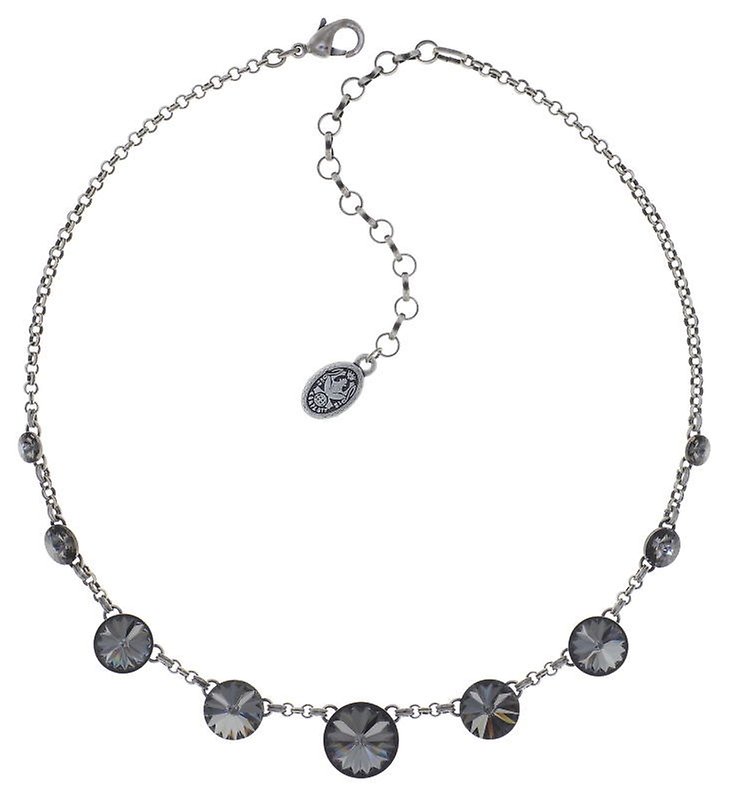 image pour Collier Rivoli Gris crystal night fall 