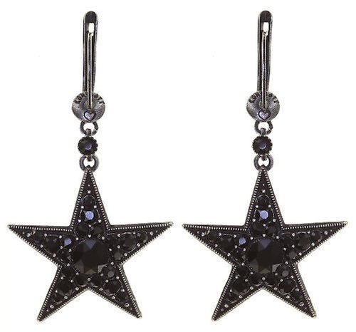 Kép Earring dangling Dancing Star Black  size L