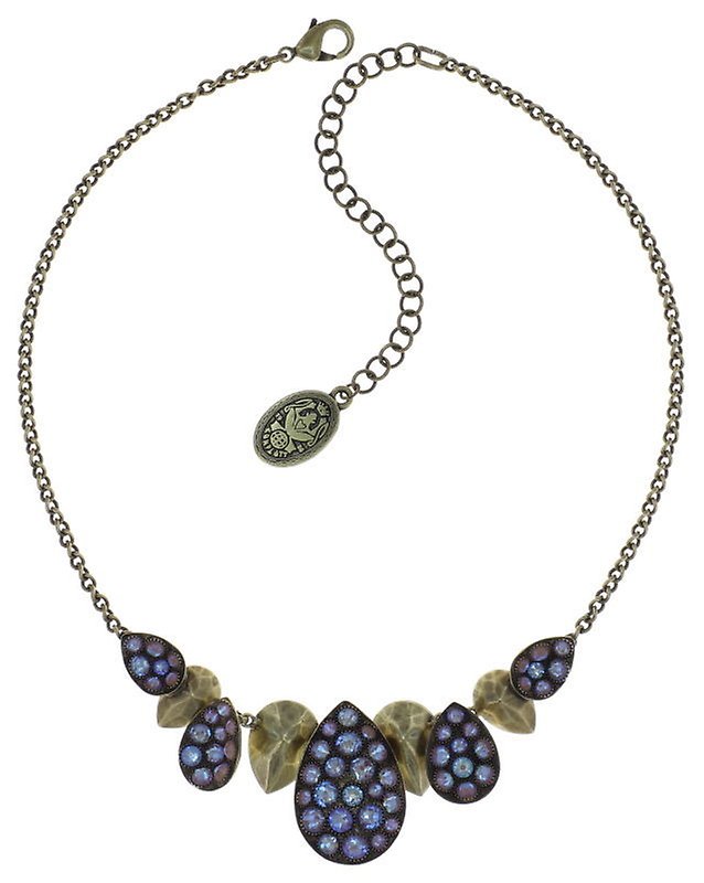 image for Necklace Tears of Joy Brown crystal cappucci size L,M,S