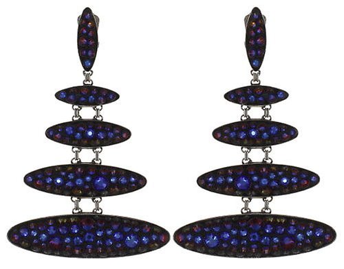 image for Earring Clip Dangling Back To The Future Blue  