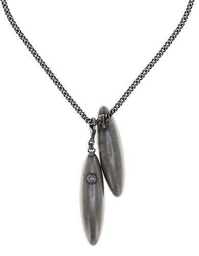 image for Necklace pendant Back To The Future White crystal 