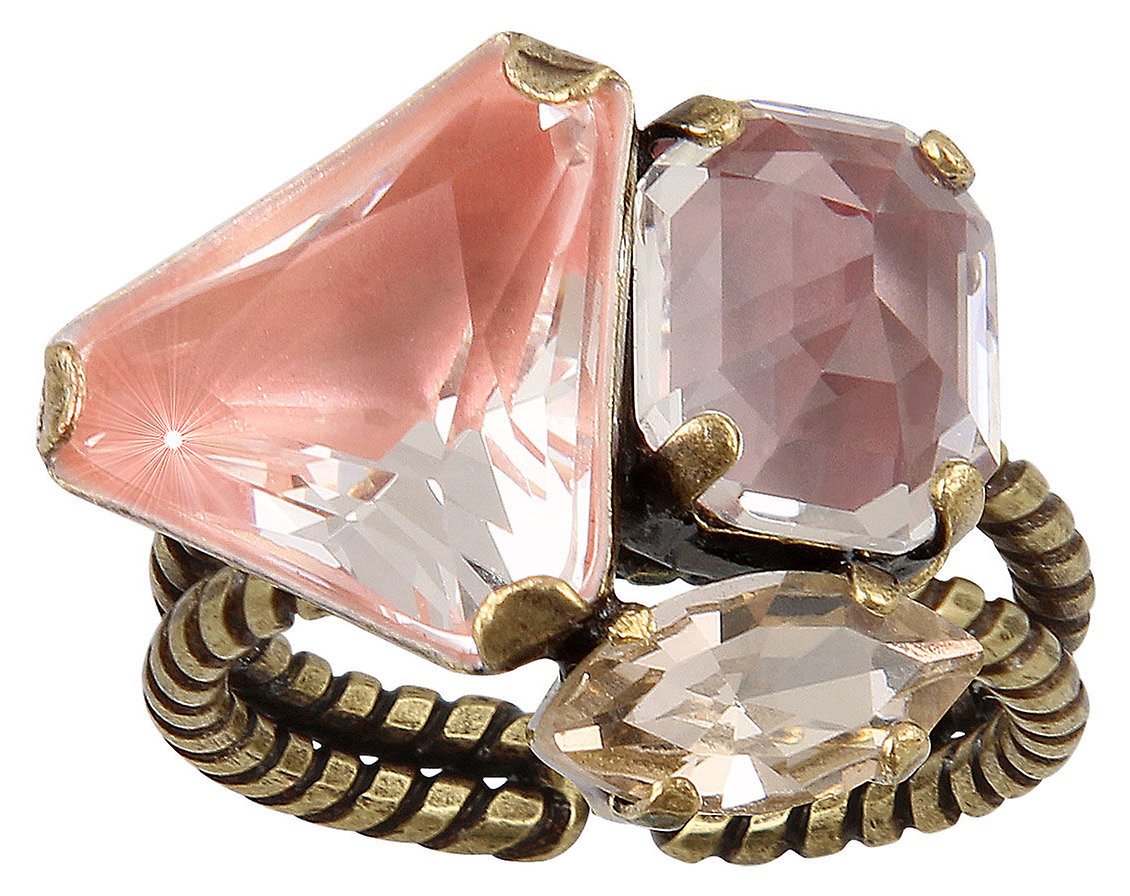image for Ring Mix the Rocks Crystal Blush Beige 