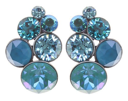 image for Earring Stud Petit Glamour lagoon blue/green 