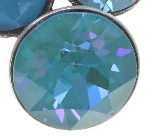 image for Earring Stud Petit Glamour lagoon blue/green 