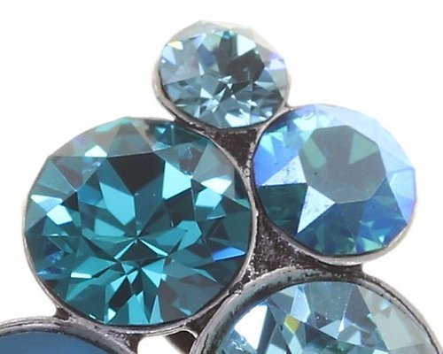 image for Earring Stud Petit Glamour lagoon blue/green 