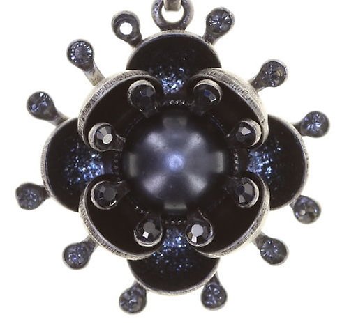 image for Earring Stud Dangling Petit Fleur de Bloom Carbon Bloom Black 
