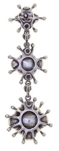 image for Earring Stud Dangling Petit Fleur de Bloom Carbon Bloom Black 