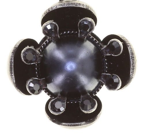 image pour Boucles d'oreilles pendantes Petit Fleur de Bloom Fleur De Carbone Black 