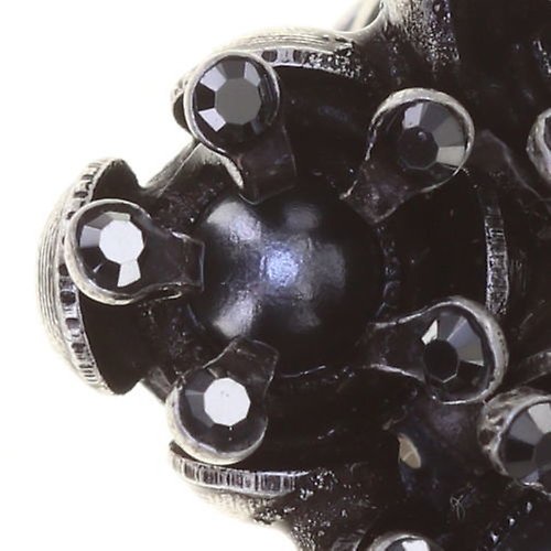 Bild für Ohrringe mit Clip Petit Fleur de Bloom Kohlenstoffblüte Black 