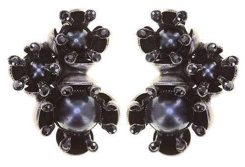 image for Earring Stud Petit Fleur de Bloom Carbon Bloom Black 