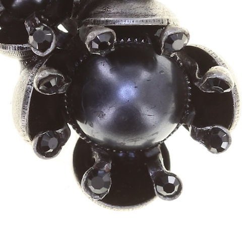 image pour Clou d'oreille Petit Fleur de Bloom Fleur De Carbone Black 