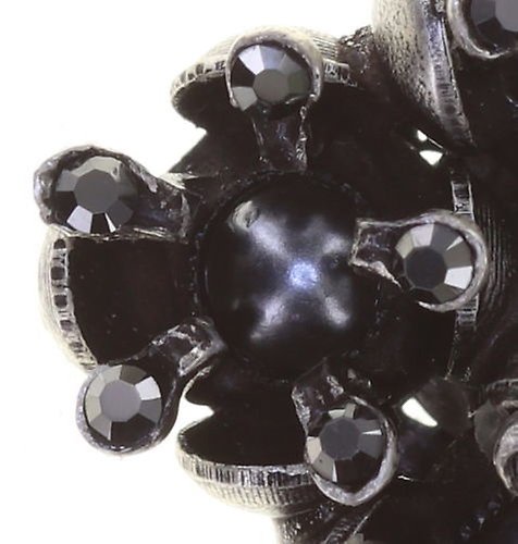 Bild für Ohrstecker Petit Fleur de Bloom Kohlenstoffblüte Black 