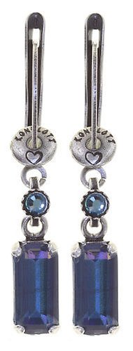image for Earring Dangling Mix the Rocks Crystal Blue Blue 