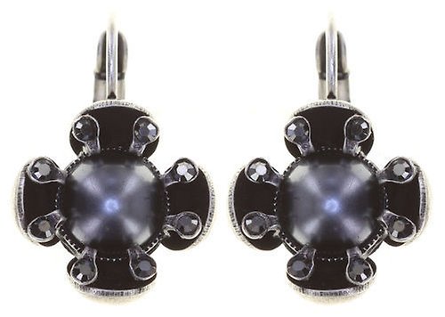 Bild für Ohrringe mit Brisur Petit Fleur de Bloom Kohlenstoffblüte Black 