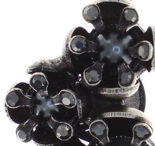 Bild für Halskette mit Anh&auml;nger Petit Fleur de Bloom Kohlenstoffblüte Black 