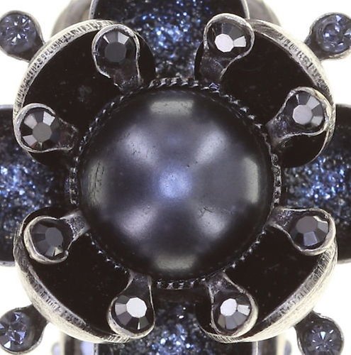 image for Earring clip Petit Fleur de Bloom Carbon Bloom Black 