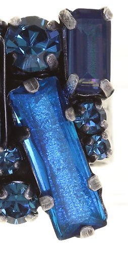 image pour Anneau Mix the Rocks Bleu Cristal Blue 