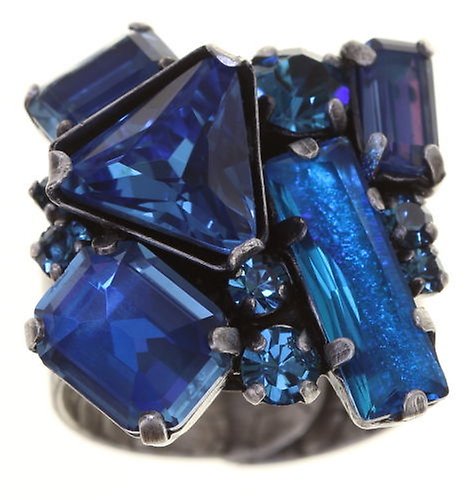 Bild für Ring Mix the Rocks Kristallblau Blau 
