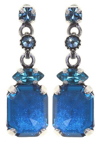 image for Earring Stud Dangling Mix the Rocks Crystal Blue Blue 
