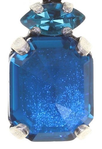 image pour Clou d'oreille pendant Mix the Rocks Bleu Cristal Blue 