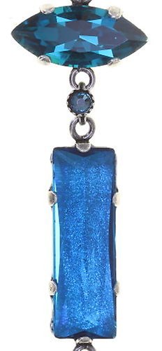 image pour Clou d'oreille pendant Mix the Rocks Bleu Cristal Blue 