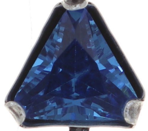 image for Necklace pendant (long) Mix the Rocks Crystal Blue Blue 