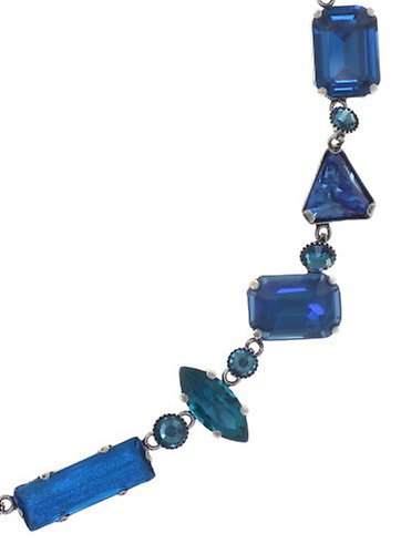 image for Necklace Mix the Rocks Crystal Blue Blue 