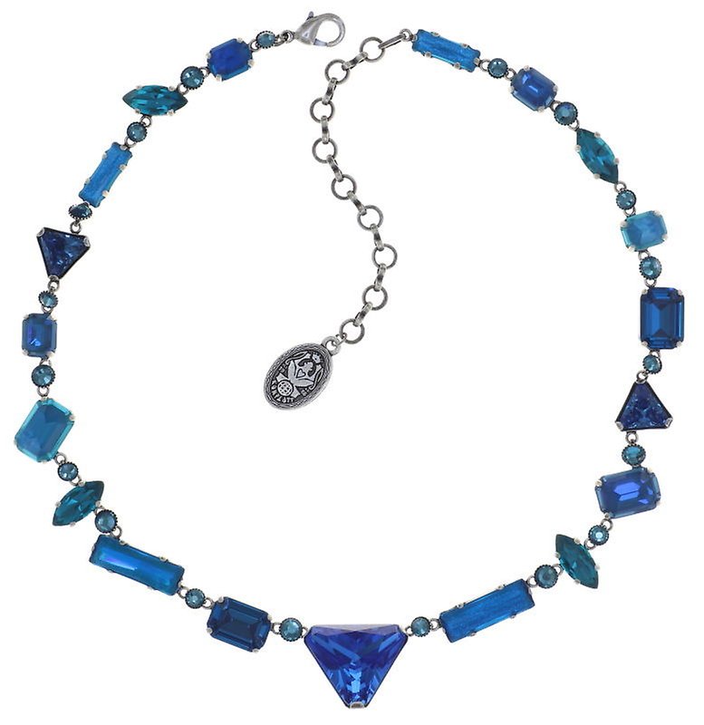 image for Necklace Mix the Rocks Crystal Blue Blue 
